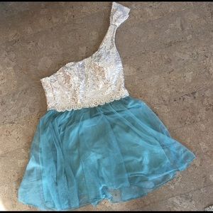 One Shoulder Homecoming Dress